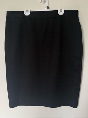 Liz Claibor Women's Black Pencil Skirt Textured Size XL EUC